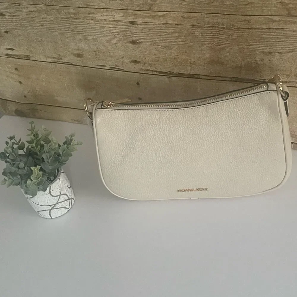 Michael Kors Cream Leather Bag